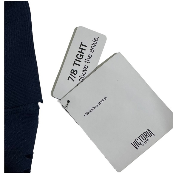 Victorias Secret Sport Seamless Stretch 7/8 Tight Women Blue Legging Sz Sm NWT - Picture 2 of 14